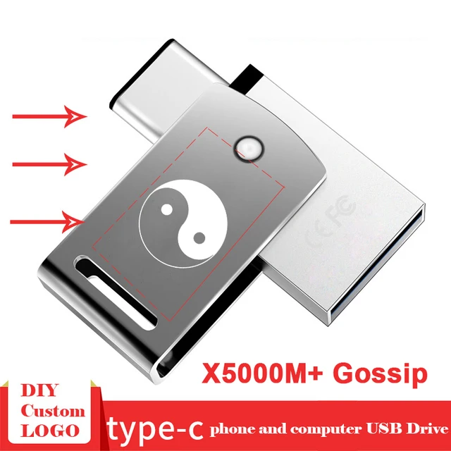 New HP USB C Flash Disk 16GB OTG Pendrive 32GB 64GB x5000m
